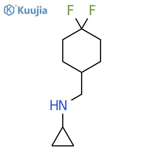 Cyclohexanemethanamine, N-cyclopropyl-4,4-difluoro- structure