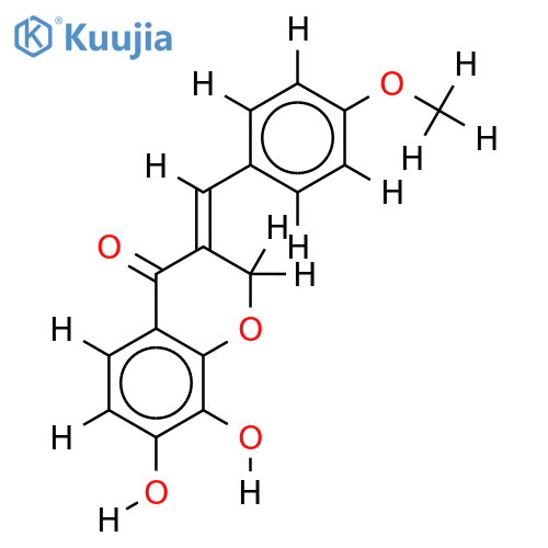 (Z)-7,8-dihydroxy-3-(4'-methoxybenzylidene)chroman-4-one structure