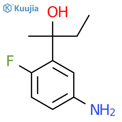 2-(5-Amino-2-fluorophenyl)butan-2-ol structure