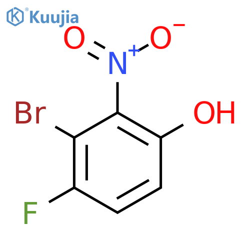 3-Bromo-4-fluoro-2-nitrophenol structure