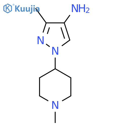 3-Methyl-1-(1-methylpiperidin-4-yl)-1h-pyrazol-4-amine structure
