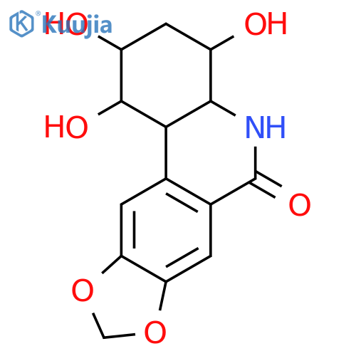[1,3]Dioxolo[4,5-j]phenanthridin-6(2H)-one, 1,3,4,4a,5,11b-hexahydro-1,2,4-trihydroxy-, (1S,2R,4R,4aS,11bR)- structure