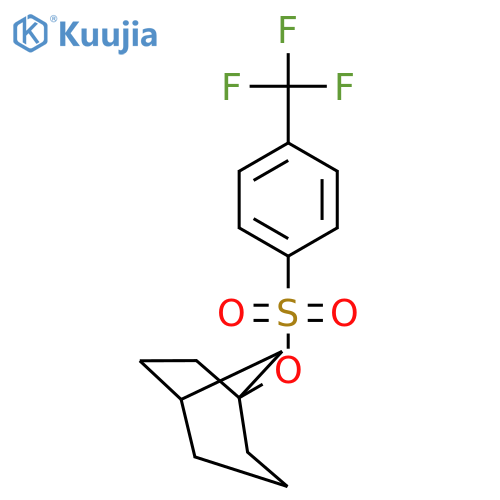 Benzenesulfonic acid, 4-(trifluoromethyl)-, bicyclo[3.2.1]oct-1-yl ester structure