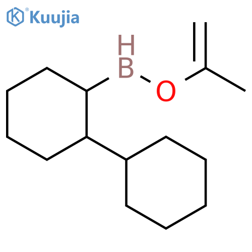 Borinic acid, dicyclohexyl-, 1-methylethenyl ester structure
