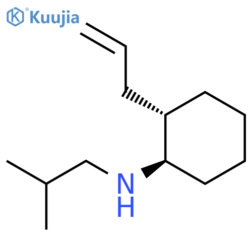 Cyclohexanamine, N-(2-methylpropyl)-2-(2-propenyl)-, trans- structure
