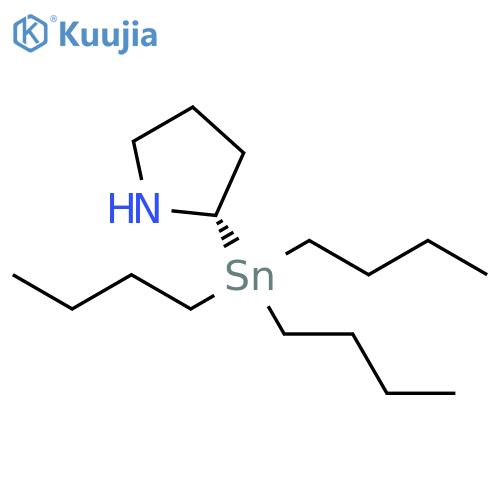 Pyrrolidine, 2-(tributylstannyl)-, (S)- structure