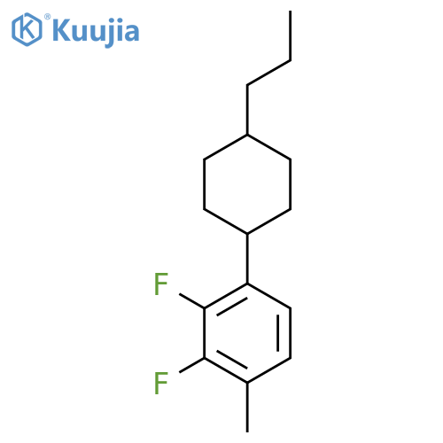 2,3-Difluoro-1-methyl-4-(trans-4-propylcyclohexyl)benzene structure