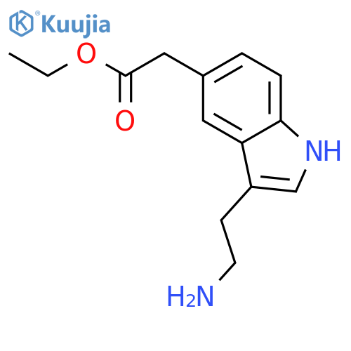 1H-Indole-5-acetic acid, 3-(2-aminoethyl)-, ethyl ester structure