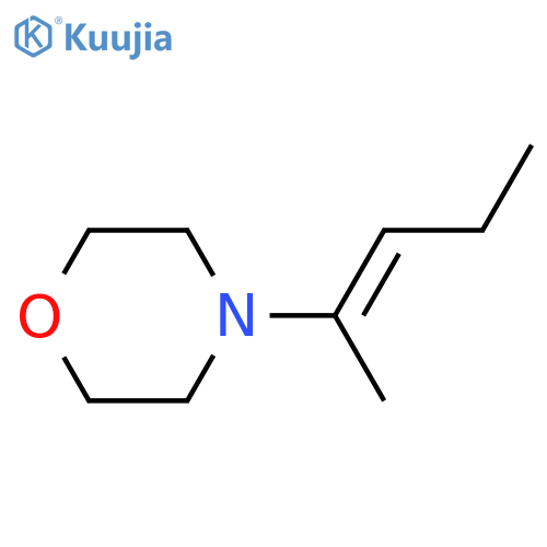 Morpholine,4-(1-methyl-1-buten-1-yl)- structure