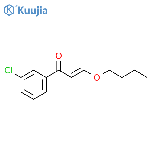 2-Propen-1-one, 3-butoxy-1-(3-chlorophenyl)-, (2E)- structure