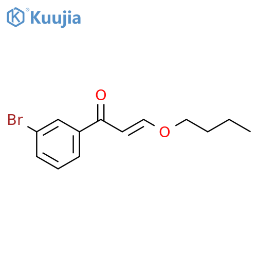 2-Propen-1-one, 1-(3-bromophenyl)-3-butoxy-, (2E)- structure