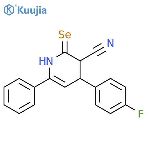 3-Pyridinecarbonitrile,4-(4-fluorophenyl)-1,4-dihydro-6-phenyl-2-selenyl- structure
