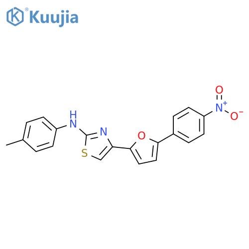 2-Thiazolamine, N-(4-methylphenyl)-4-[5-(4-nitrophenyl)-2-furanyl]- structure