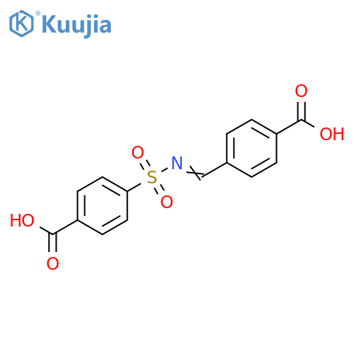 Benzoic acid, 4-[[[(4-carboxyphenyl)methylene]amino]sulfonyl]- structure