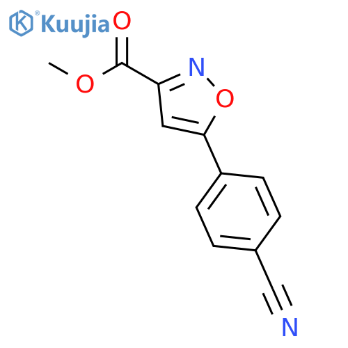 Methyl 5-(4-Cyanophenyl)isoxazole-3-carboxylate structure