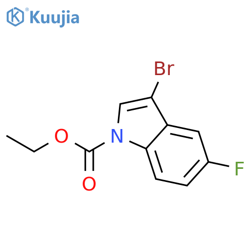 Ethyl 3-Bromo-5-fluoroindole-1-carboxylate structure