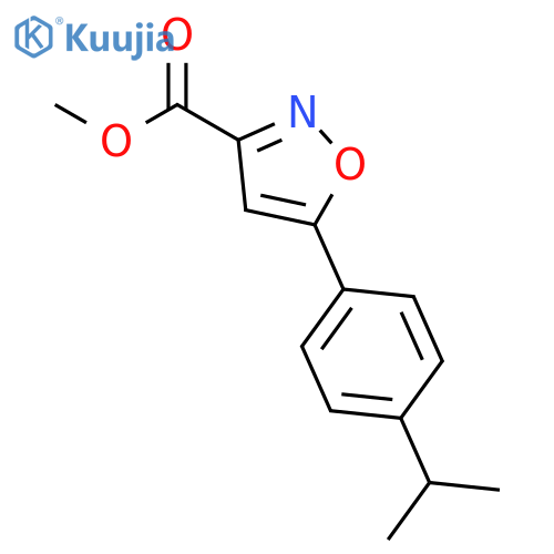 Methyl 5-(4-cyanophenyl)Isoxazole-3-carboxylate structure