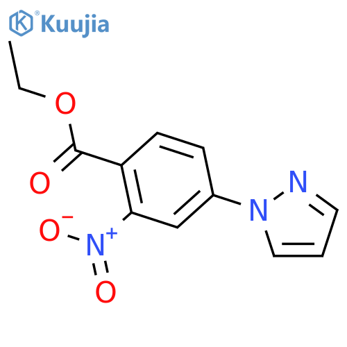 Ethyl 2-Nitro-4-(1-pyrazolyl)benzoate structure