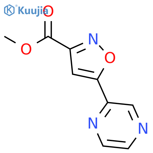 Methyl 5-(2-Pyrazinyl)isoxazole-3-carboxylate structure