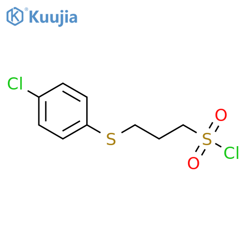 3-[(4-chlorophenyl)sulfanyl]propane-1-sulfonyl chloride structure
