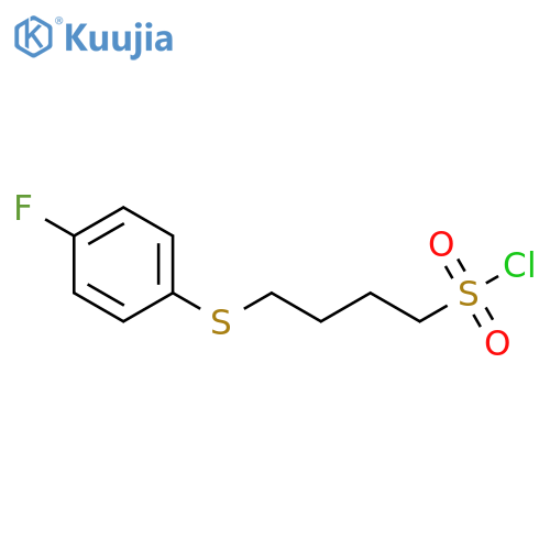 4-[(4-fluorophenyl)sulfanyl]butane-1-sulfonyl chloride structure