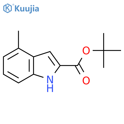 Tert-Butyl 4-methyl-1H-indole-2-carboxylate structure