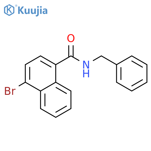 N-benzyl-4-bromonaphthalene-1-carboxamide structure