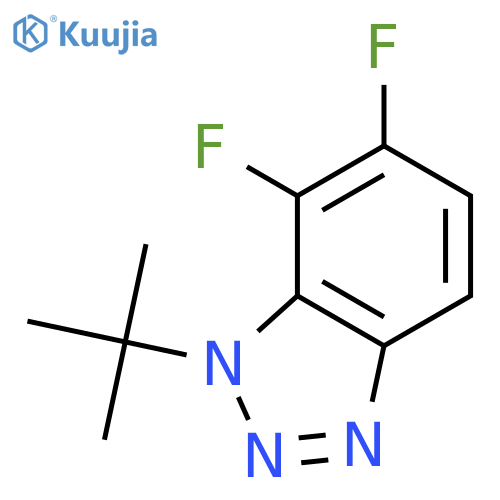 1-tert-Butyl-6,7-difluoro-1,2,3-benzotriazole structure