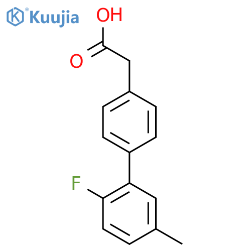 4-(2-Fluoro-5-methylphenyl)phenylacetic acid structure