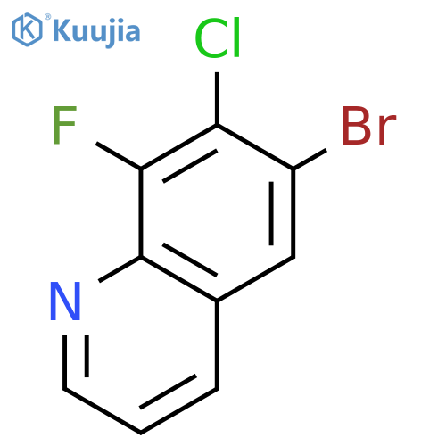 6-bromo-7-chloro-8-fluoroquinoline structure