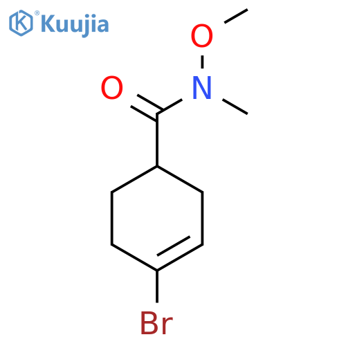 4-Bromo-N-methoxy-N-methylcyclohex-3-ene-1-carboxamide structure
