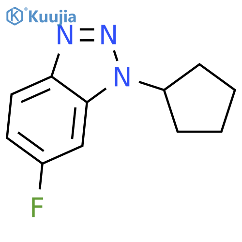 1-Cyclopentyl-6-fluoro-1,2,3-benzotriazole structure