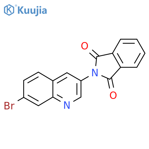 2-(7-Bromoquinolin-3-yl)isoindoline-1,3-dione structure