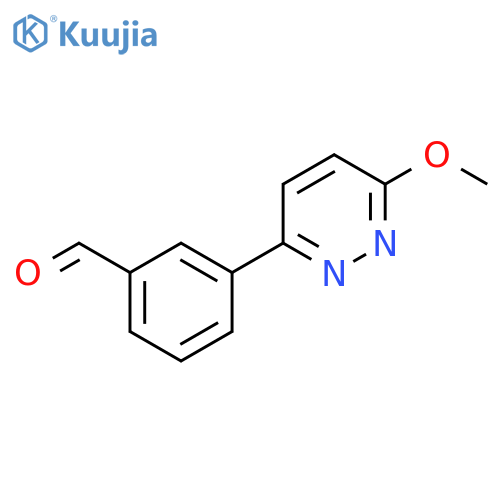 3-(6-methoxy-3-pyridazinyl)-Benzaldehyde structure