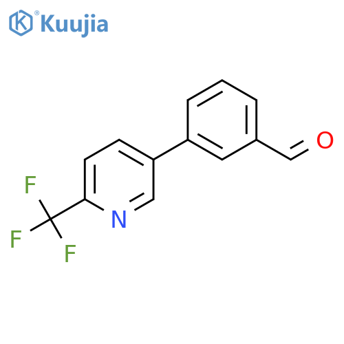 3-(6-Trifluoromethylpyridin-3-yl)-benzaldehyde structure