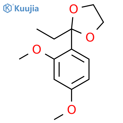 2-(2,4-Dimethoxyphenyl)-2-ethyl-1,3-dioxolane structure