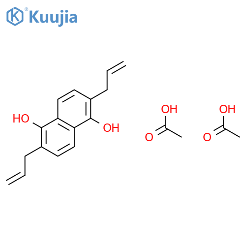 1,5-Naphthalenediol, 2,6-di-2-propenyl-, diacetate structure