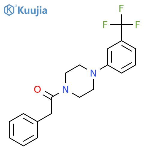 Piperazine, 1-(phenylacetyl)-4-[3-(trifluoromethyl)phenyl]- structure