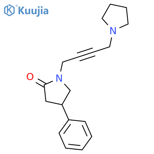 2-Pyrrolidinone, 4-phenyl-1-[4-(1-pyrrolidinyl)-2-butynyl]- structure