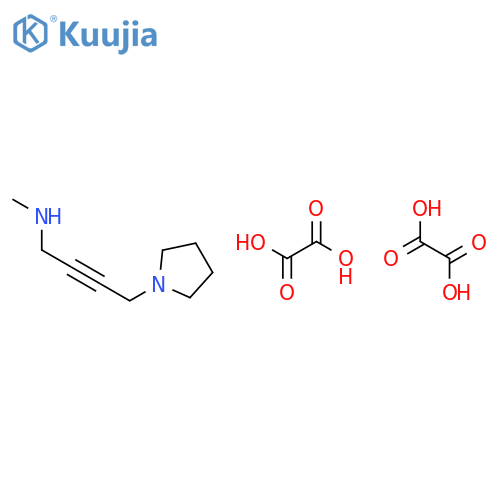 2-Butyn-1-amine, N-methyl-4-(1-pyrrolidinyl)-, ethanedioate (1:2) structure