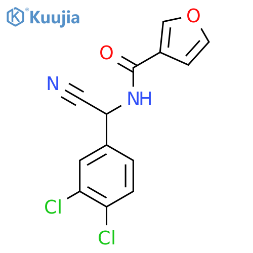 N-cyano(3,4-dichlorophenyl)methylfuran-3-carboxamide structure