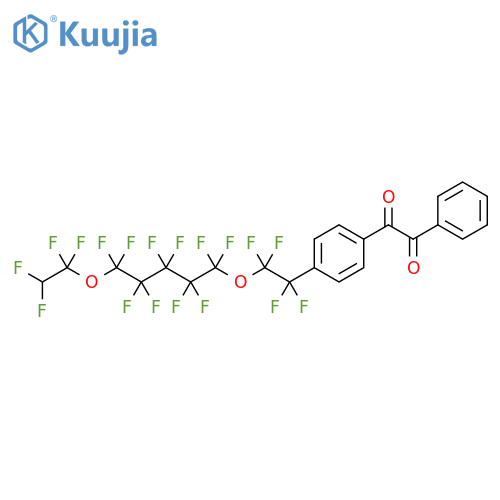 Ethanedione,[4-[2-[[1,1,2,2,3,3,4,4,5,5-decafluoro-5-(1,1,2,2-tetrafluoroethoxy)pentyl]oxy]-1,1,2,2-tetrafluoroethyl]phenyl]phenyl- structure