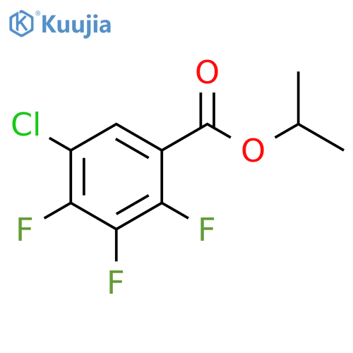 Benzoic acid, 5-chloro-2,3,4-trifluoro-, 1-methylethyl ester structure