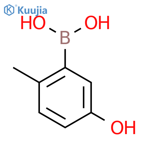 5-Hydroxy-2-methylphenylboronic acid structure