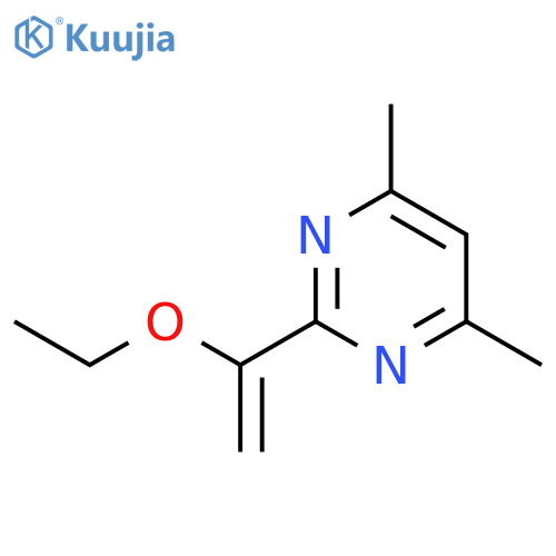 Pyrimidine, 2-(1-ethoxyethenyl)-4,6-dimethyl- structure