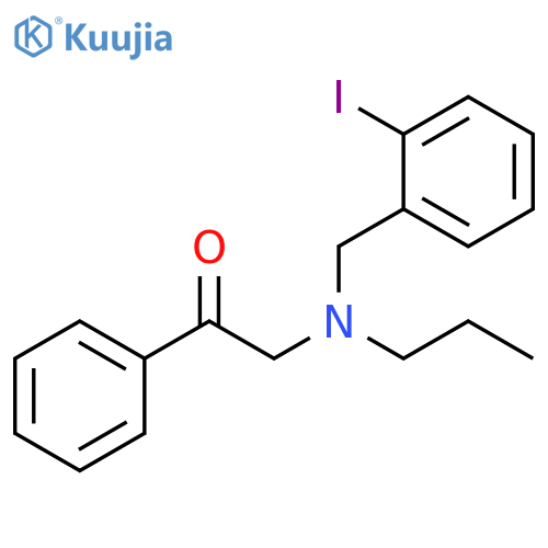 Ethanone, 2-[[(2-iodophenyl)methyl]propylamino]-1-phenyl- structure