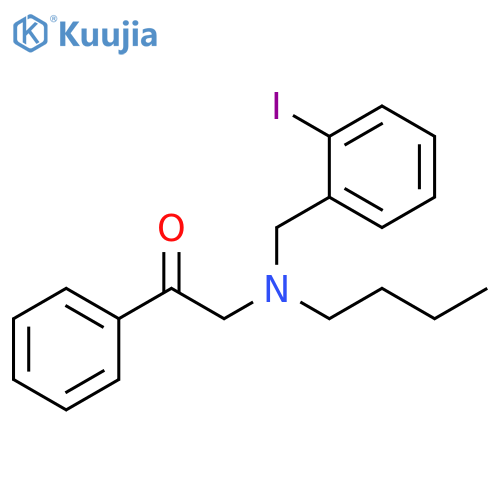 Ethanone, 2-[butyl[(2-iodophenyl)methyl]amino]-1-phenyl- structure