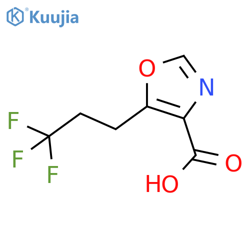 5-(3,3,3-trifluoropropyl)-1,3-oxazole-4-carboxylic acid structure