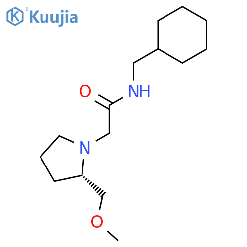 1-Pyrrolidineacetamide, N-(cyclohexylmethyl)-2-(methoxymethyl)-, (S)- structure