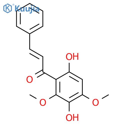 2-Propen-1-one, 1-(3,6-dihydroxy-2,4-dimethoxyphenyl)-3-phenyl-, (E)- structure